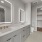 Penthouse Bathroom Double Vanity Sinks and Mirrors