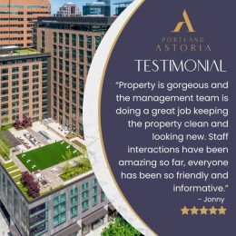 We love reading reviews from our future and current residents! Your feedback is always appreciated! #PortlandAstoria #Testimonials #WeLoveReviews #StarRatings Instagram post from @portlandastoria on July 19, 2024 12:01:00pm